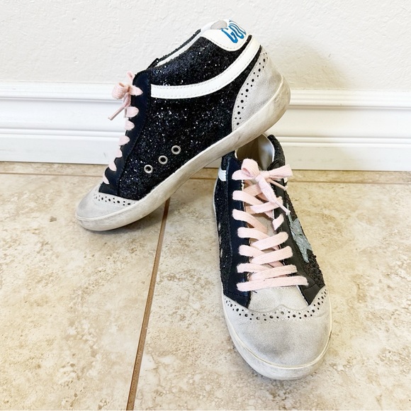 Golden Goose Wmns Mid Star 'Black Glitter Iridescent' size 38 - Picture 6 of 7